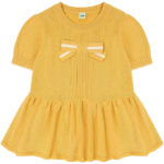 FUB T-shirt - Strik - Butter m. Sløjfe