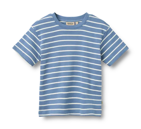 Fabian T-shirt - Blue Stripe - 128 Fabian T-shirt - Blue Stripe - 128