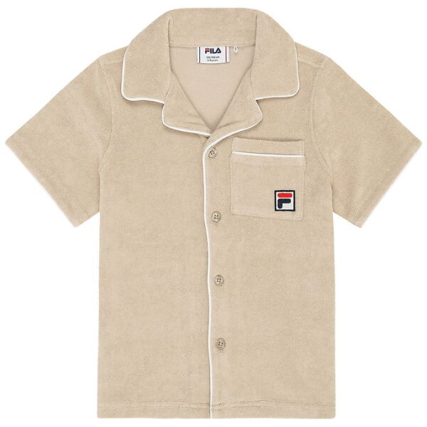 Fila Skjorte - Frotté - Calci - White Pepper m. Logo