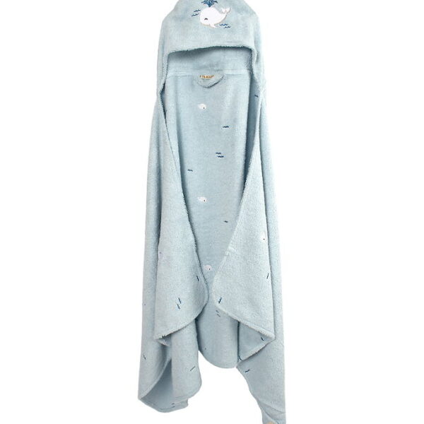 Filibabba Badehåndklæde m. Hætte - Christian's Whale Tales