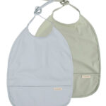 Filibabba Hagesmække m. Lomme - PU - 2-pak - Pearl Blue/Desert S