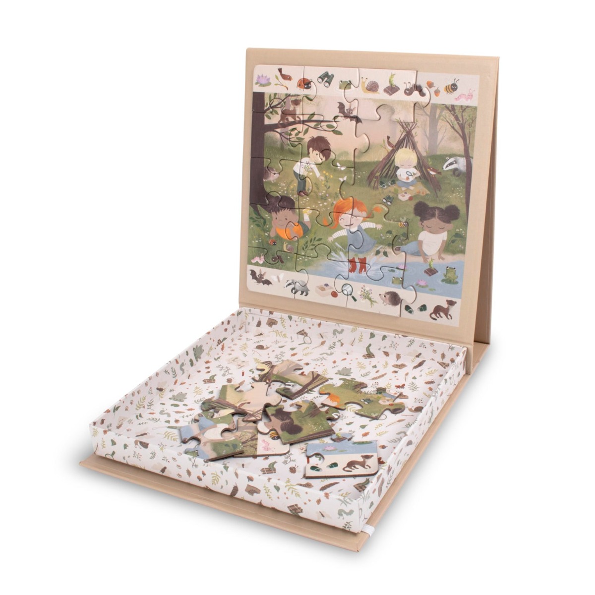 Filibabba | Magnetpuslespil m. 20 brk. - Eventyr i skoven Filibabba | Magnetpuslespil m. 20 brk. - Eventyr i skoven