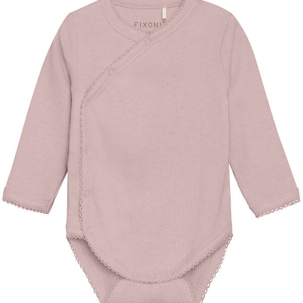 Fixoni Slå-om Body l/æ - Pale Mauve Melange