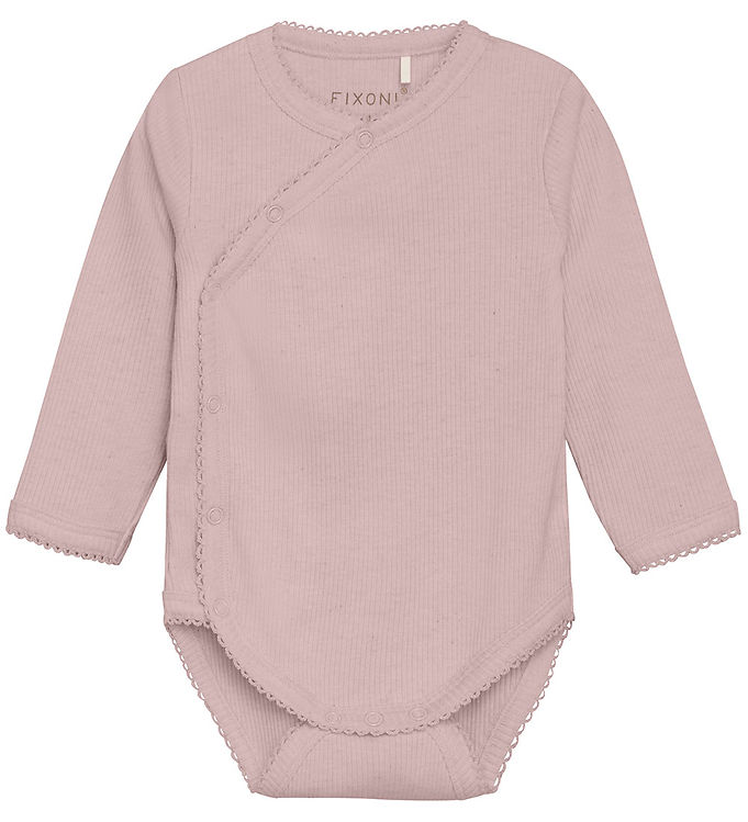 Fixoni Slå-om Body l/æ - Pale Mauve Melange