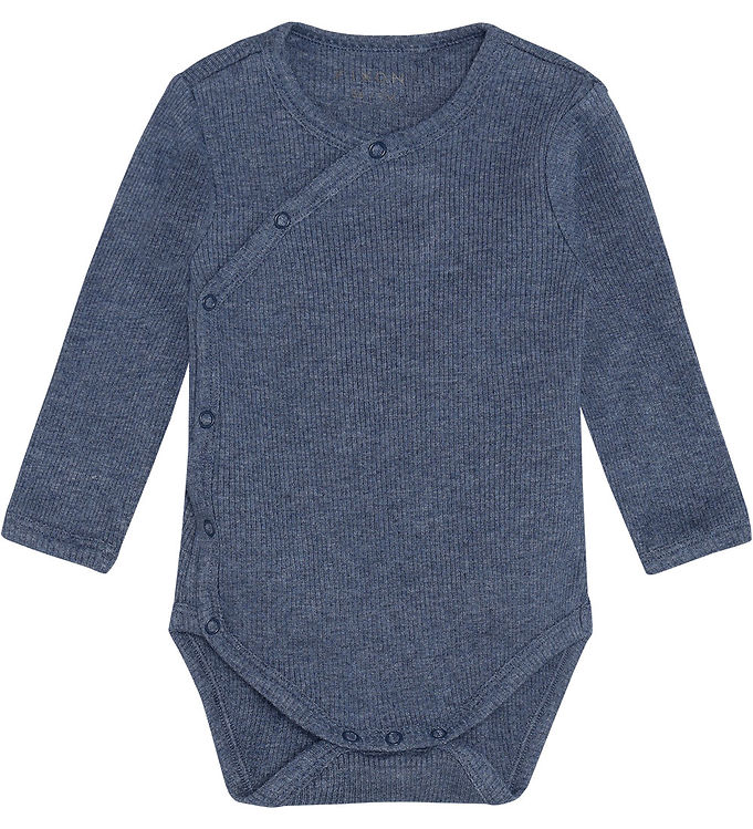 Fixoni Slå-om Body l/æ - Rib - Vintage Indigo Melange