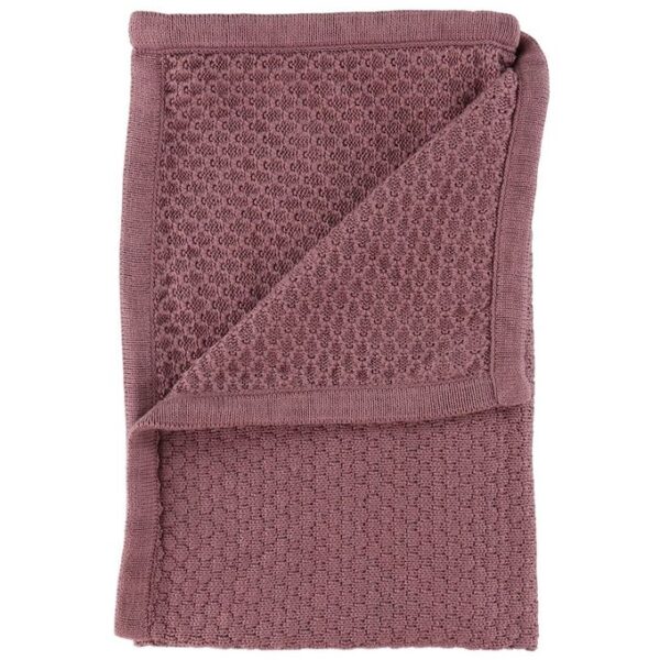 Fixoni Tæppe - Strik - 70x70 cm - Grape Shake