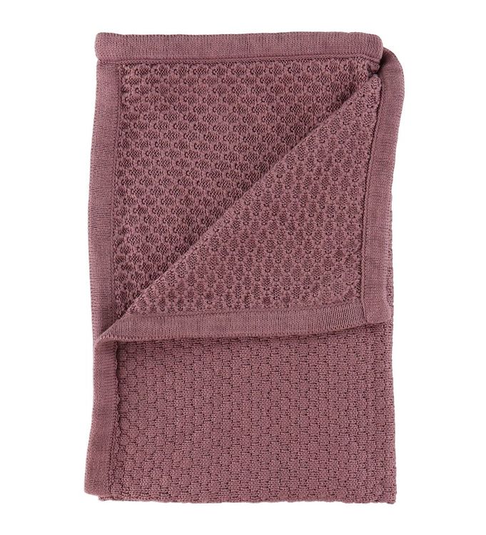 Fixoni Tæppe - Strik - 70x70 cm - Grape Shake