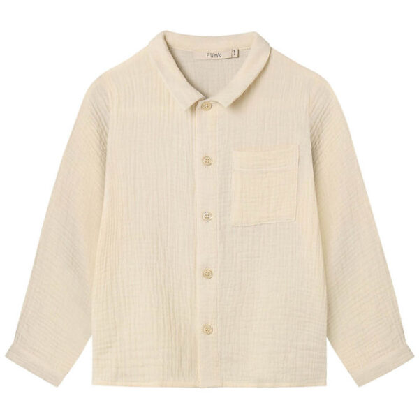 Fliink Skjorte - Musselin - Elmo - Sandshell