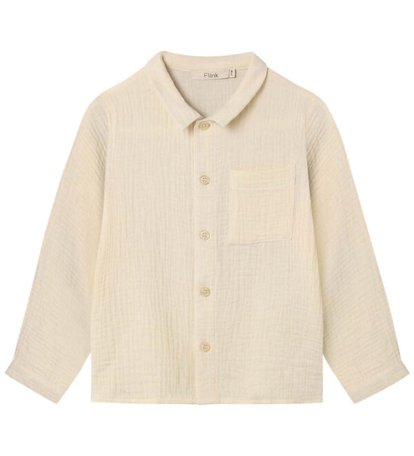 Fliink Skjorte - Musselin - Elmo - Sandshell