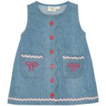 Flöss Kjole - Hazel Dress - Mid Blue Rinse