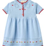 Flöss Kjole - Strik - Blanca - Blue Sky