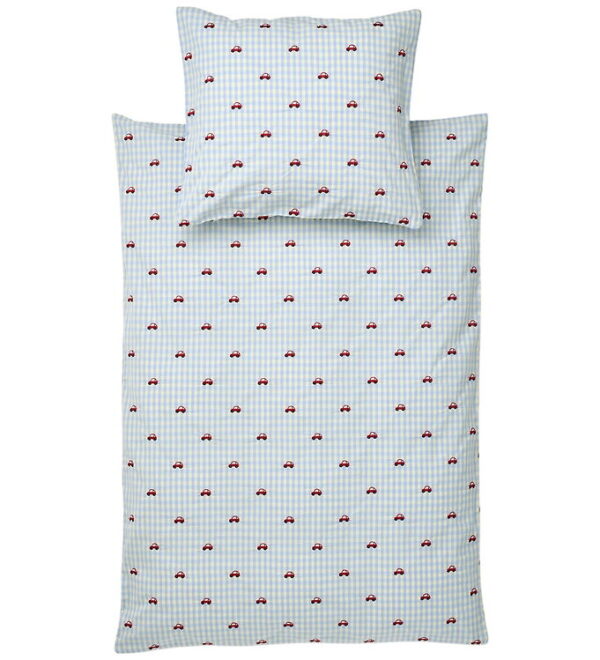Flöss Sengetøj - Junior - Albert - 100x140 cm - Blue Gingham