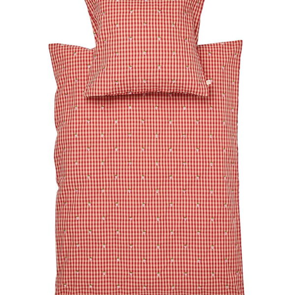 Flöss Sengetøj - Junior - Molly - 100x140 cm - Red/Pink Berry Gi