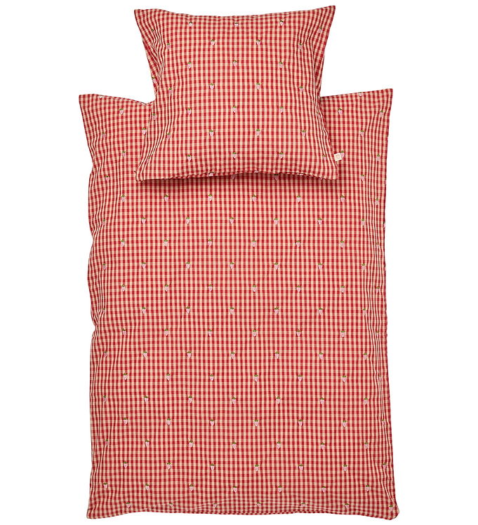 Flöss Sengetøj - Voksen - Molly - 140x200 cm - Red/Pink Gingham