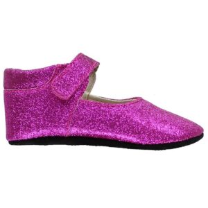 Fuzzies Ballerina Hjemmesko - Amalie - Pink m. Glimmer