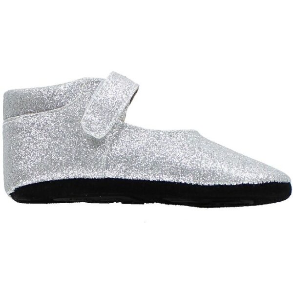 Fuzzies Ballerina Hjemmesko - Amalie - Sølv m. Glimmer