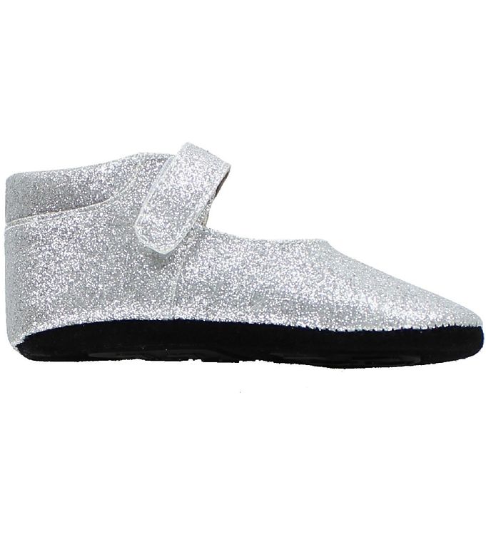 Fuzzies Ballerina Hjemmesko - Amalie - Sølv m. Glimmer Fuzzies Ballerina Hjemmesko - Amalie - Sølv m. Glimmer
