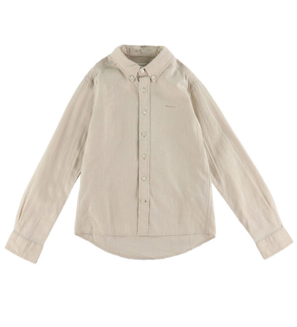 GANT Skjorte - Hør/Bomuld - Putty