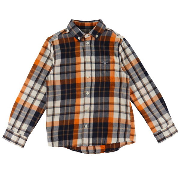 GANT Skjorte - Ternet - Shield - Cocoa Brown