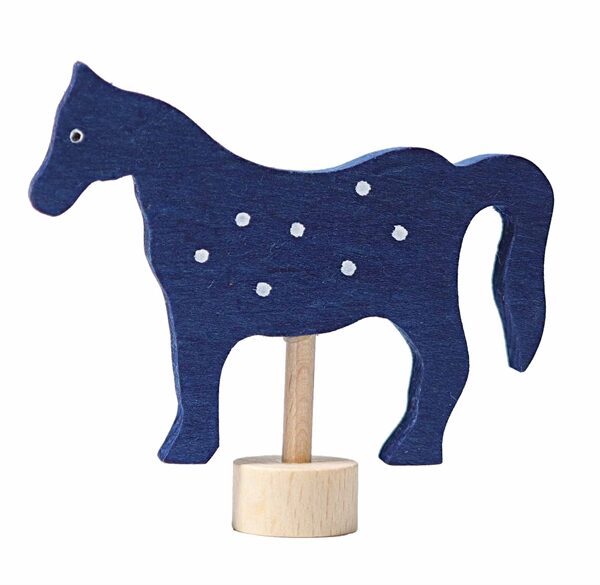 GRIMM'S Dekorativ Figur - Blå Hest