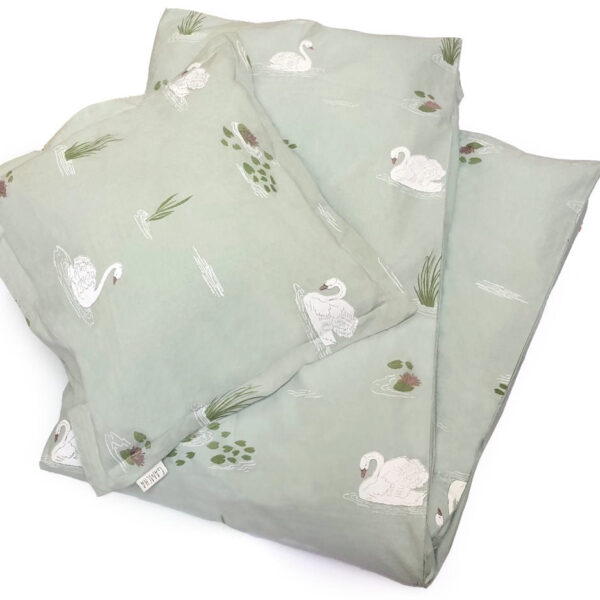 Gamcha Sengetøj med Svaner - Junior