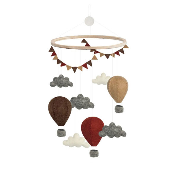 Gamcha Uro med Luftballoner - Brun/Rød/Beige Mix