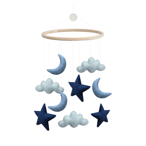 Gamcha Uro med Skyer, Måner & Stjerner - Blå