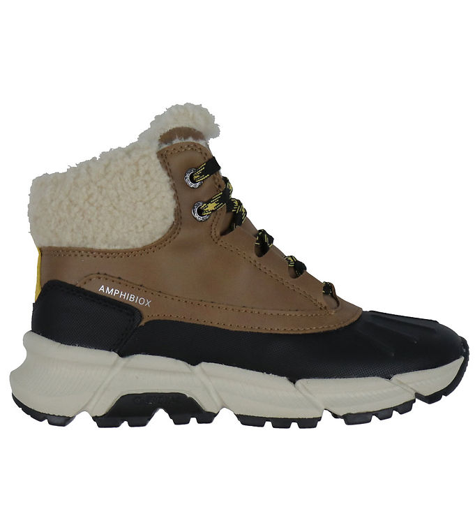 Geox Vinterstøvler - J Flexyper Plus - Brun/Gul