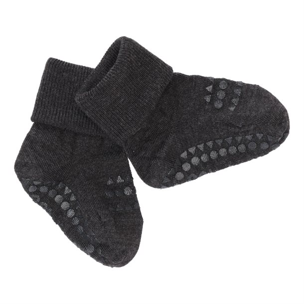 GoBabyGo Strømper - uld - Dark Grey Melange GoBabyGo Strømper - uld - Dark Grey Melange