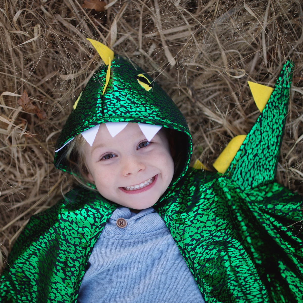 Great Pretenders | Dragekappe - Grøn/gul, str. 2-3 år