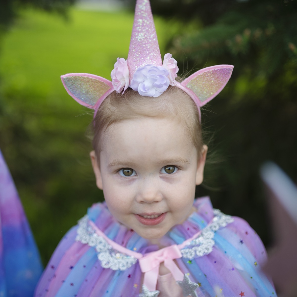 Great Pretenders | Enhjørningekappe + hårbøjle, str. 3-6 år