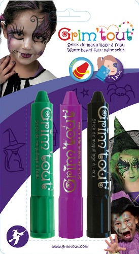 Grim'Tout | Ansigtsfarve - Farvestifter 3 stk.