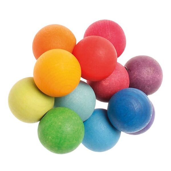 Grimms Trælegetøj - Kuglerangle - Multifarvet