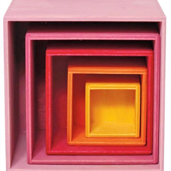 Grimms Trælegetøj - Stablekasser - 5 stk - Lollipop