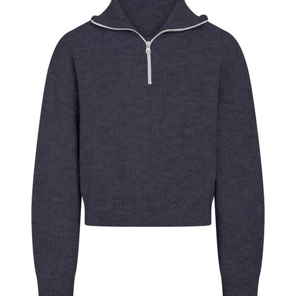 Grunt Bluse - Strik - GrSuso - Charcoal Melange