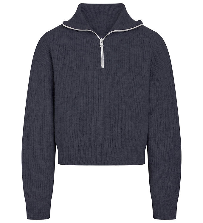 Grunt Bluse - Strik - GrSuso - Charcoal Melange