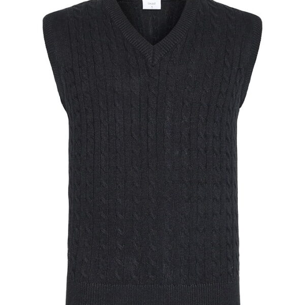 Grunt Vest - Strik - GrMoro - Black Melange