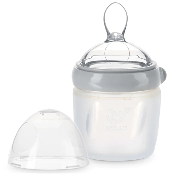 Haakaa Flaske med ske - 160ml - Gen 3 - Grey