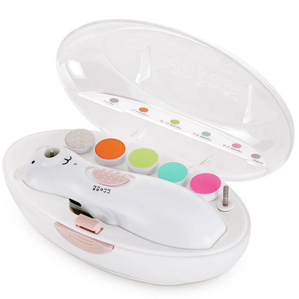 Haakaa Neglefil Happii Bear - genopladelig elektrisk neglefil til baby