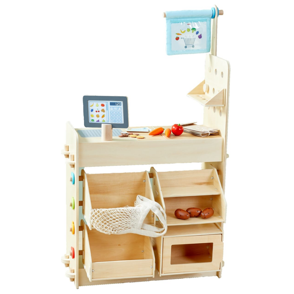 Haba | 3-i-1 legestation - Køkken, butik & værksted Haba | 3-i-1 legestation - Køkken, butik & værksted