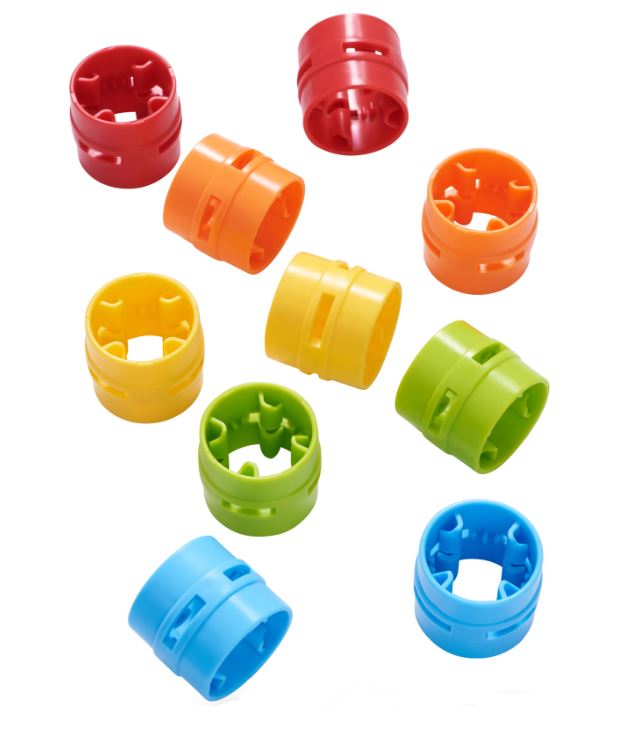 Haba | Kullerbü tilbehør - Samlebeslag til søjler, 10 stk Haba | Kullerbü tilbehør - Samlebeslag til søjler, 10 stk