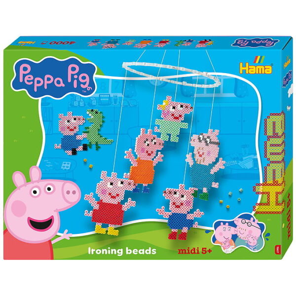 Hama Midi Perlesæt - Uro - Gurli Gris + Lillesøster Evie - 4000