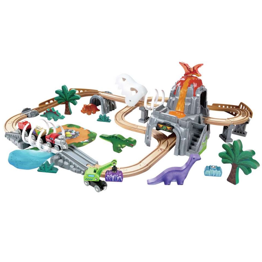 Hape | Togbane - Dinosaureventyr, 61 dele