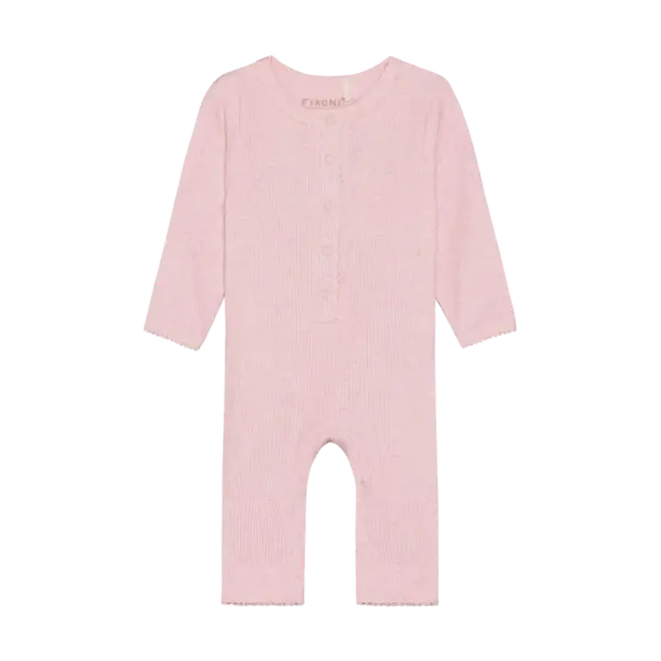 Heldragt Melange Rib - Bleached Mauve Melange - 50