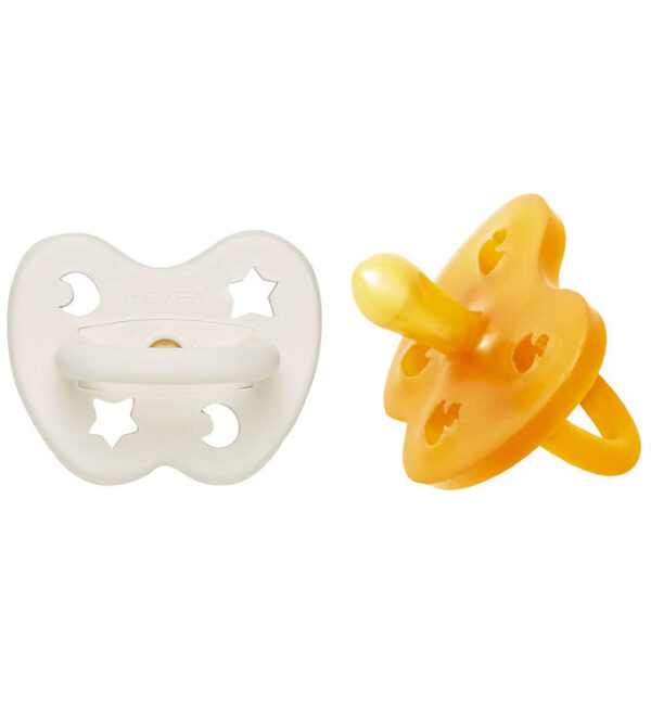 Hevea Sutter - 0-3 mdr - 2-pak - Naturgummi - Milky White/Natura Hevea Sutter - 0-3 mdr - 2-pak - Naturgummi - Milky White/Natura