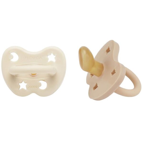 Hevea Sutter - 3-36 mdr - 2-Pak - Naturgummi - Milky White & San