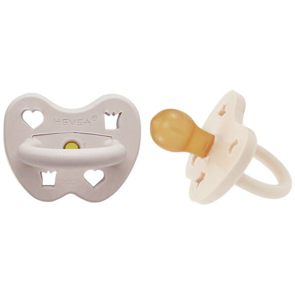 Hevea Sutter - 3-36 mdr - 2-pak - Naturgummi - Milky/Soft Pebble Hevea Sutter - 3-36 mdr - 2-pak - Naturgummi - Milky/Soft Pebble