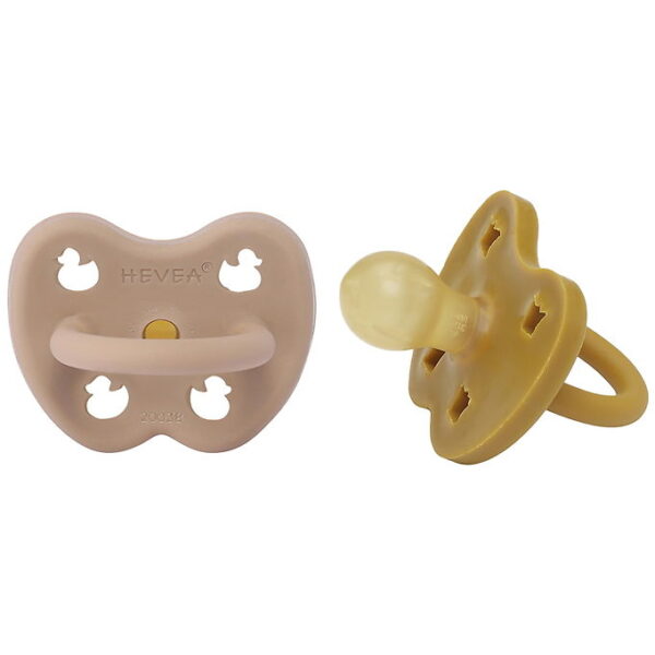 Hevea Sutter - 3-36 mdr. - 2-pak - Naturgummi - Honey/Beige