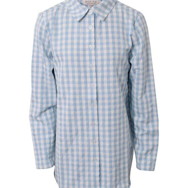 Hound Skjorte - Lyseblå m. Tern