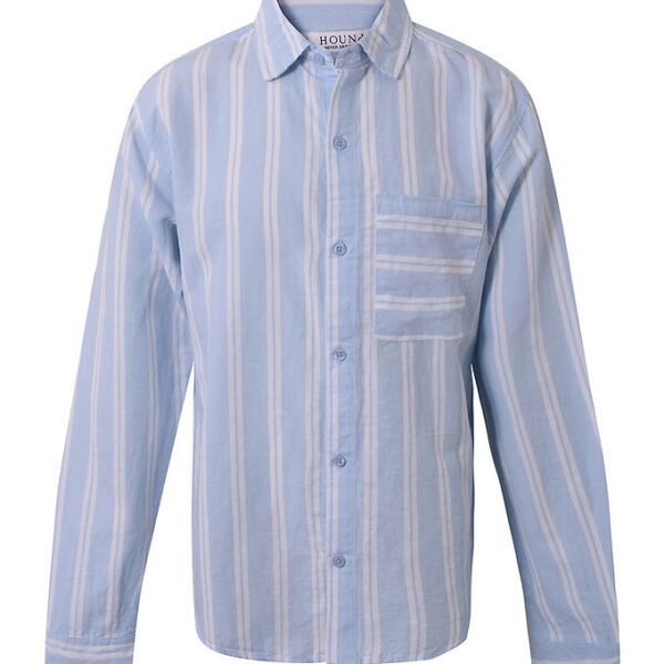Hound Skjorte - Striped - Light Blue/White